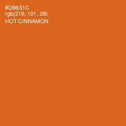#DB651C - Hot Cinnamon Color Image