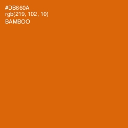 #DB660A - Bamboo Color Image