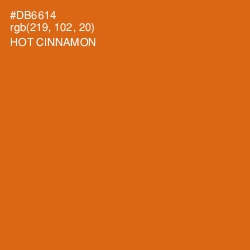 #DB6614 - Hot Cinnamon Color Image