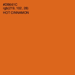 #DB661C - Hot Cinnamon Color Image