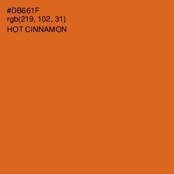 #DB661F - Hot Cinnamon Color Image