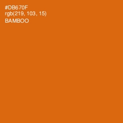 #DB670F - Bamboo Color Image