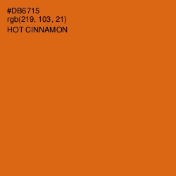 #DB6715 - Hot Cinnamon Color Image