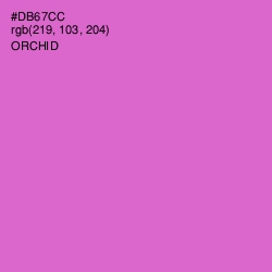 #DB67CC - Orchid Color Image