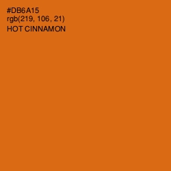 #DB6A15 - Hot Cinnamon Color Image