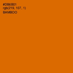 #DB6B01 - Bamboo Color Image