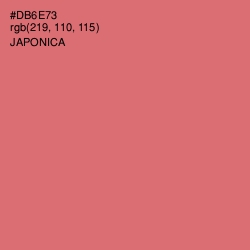 #DB6E73 - Japonica Color Image