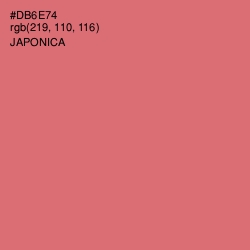 #DB6E74 - Japonica Color Image