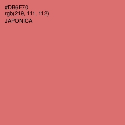 #DB6F70 - Japonica Color Image