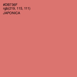 #DB736F - Japonica Color Image
