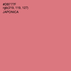 #DB777F - Japonica Color Image