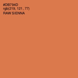 #DB794D - Raw Sienna Color Image