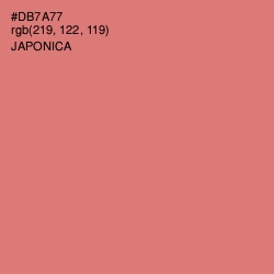 #DB7A77 - Japonica Color Image