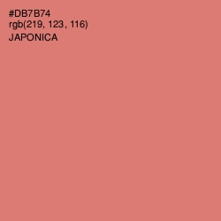 #DB7B74 - Japonica Color Image