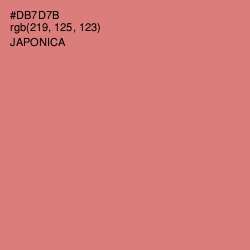 #DB7D7B - Japonica Color Image