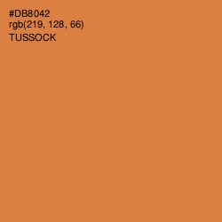 #DB8042 - Tussock Color Image