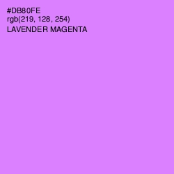 #DB80FE - Lavender Magenta Color Image