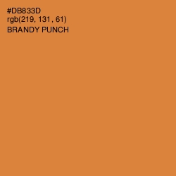 #DB833D - Brandy Punch Color Image