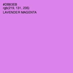 #DB83EB - Lavender Magenta Color Image