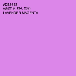 #DB86E8 - Lavender Magenta Color Image