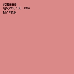 #DB8888 - My Pink Color Image