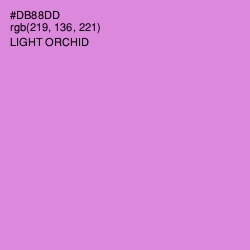 #DB88DD - Light Orchid Color Image