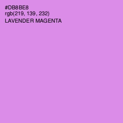 #DB8BE8 - Lavender Magenta Color Image