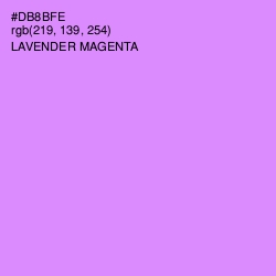 #DB8BFE - Lavender Magenta Color Image