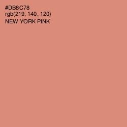 #DB8C78 - New York Pink Color Image