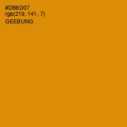 #DB8D07 - Geebung Color Image
