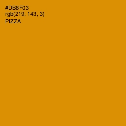 #DB8F03 - Pizza Color Image