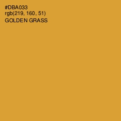 #DBA033 - Golden Grass Color Image