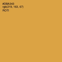 #DBA343 - Roti Color Image