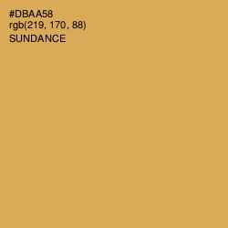 #DBAA58 - Sundance Color Image