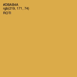 #DBAB4A - Roti Color Image