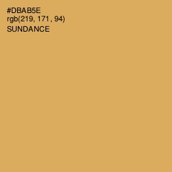 #DBAB5E - Sundance Color Image