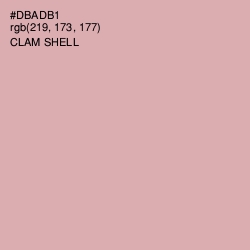 #DBADB1 - Clam Shell Color Image