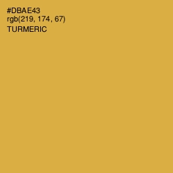 #DBAE43 - Turmeric Color Image