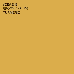 #DBAE4B - Turmeric Color Image