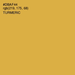 #DBAF44 - Turmeric Color Image