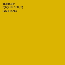 #DBB402 - Galliano Color Image