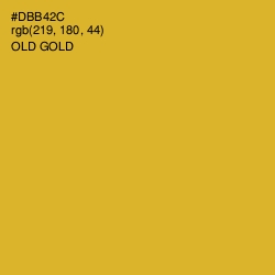 #DBB42C - Old Gold Color Image