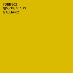 #DBBB02 - Galliano Color Image
