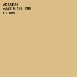 #DBBD88 - Straw Color Image