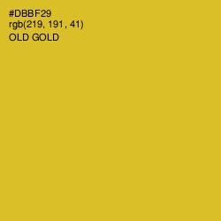 #DBBF29 - Old Gold Color Image