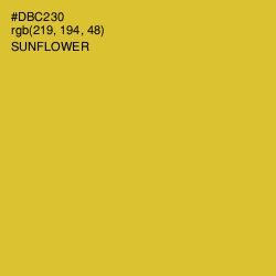 #DBC230 - Sunflower Color Image