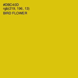 #DBC40D - Bird Flower Color Image