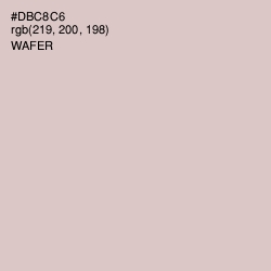 #DBC8C6 - Wafer Color Image