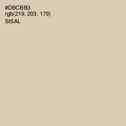 #DBCBB3 - Sisal Color Image