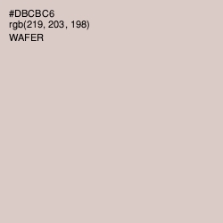 #DBCBC6 - Wafer Color Image